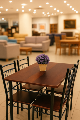 Tavolo e 4 sedie per bar/ristoranti/cucine