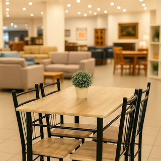 Tavolo e 4 sedie per bar/ristoranti/cucine