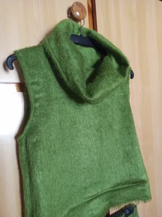 Conjunto lana fina mujer verde