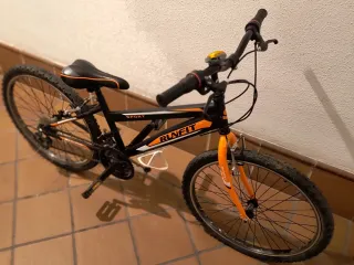 Bicicleta de Montaña RUNFIT Negra/Naranja
