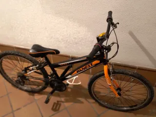 Bicicleta de Montaña RUNFIT Negra/Naranja