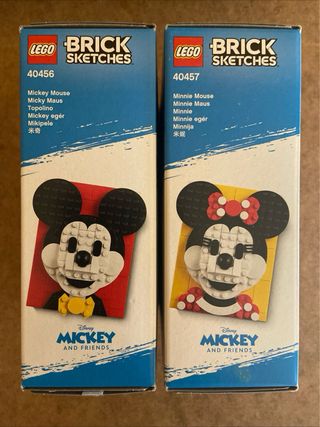 LEGO Brick Sketches Topolino e Minnie NUOVI