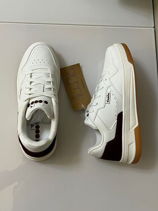 Scarpe Diadora Donna Tg 38 Bianche Bordeaux