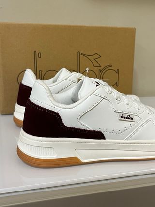 Scarpe Diadora Donna Tg 38 Bianche Bordeaux