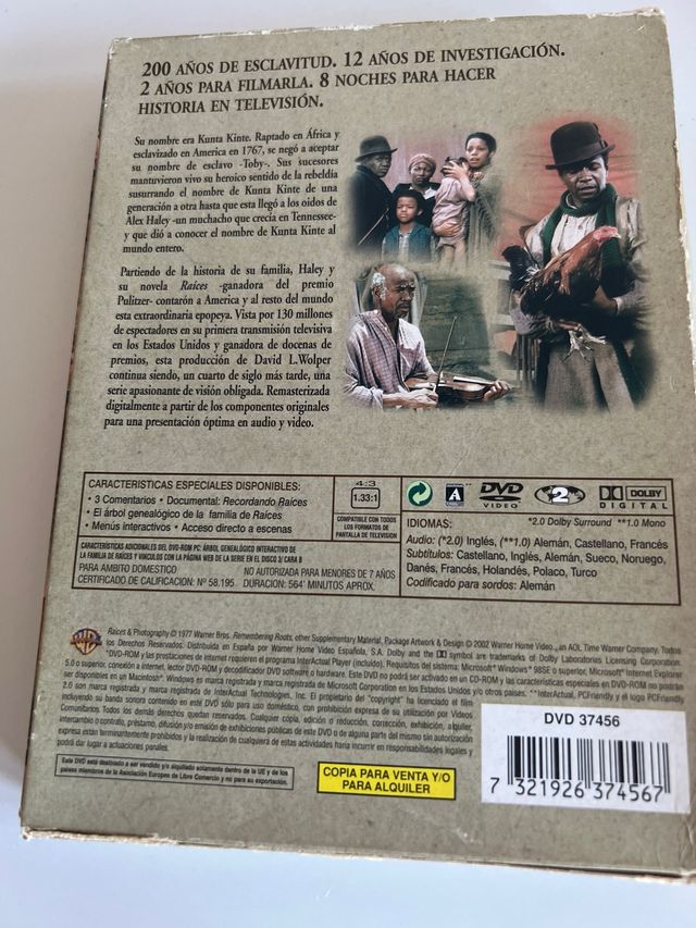 Serie DVD Raíces Edición Conmemorativa 25 Aniversa