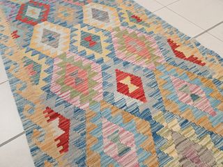 Tappeto Kilim afgano 286x85 cm