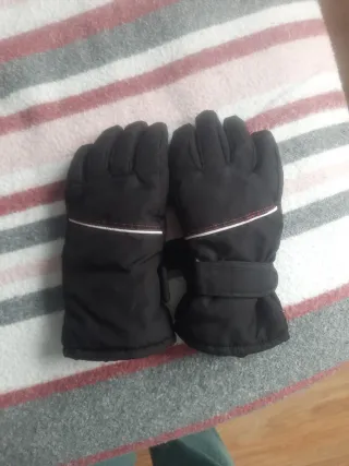 Guantes Nieve Niña Talla 6 Negros