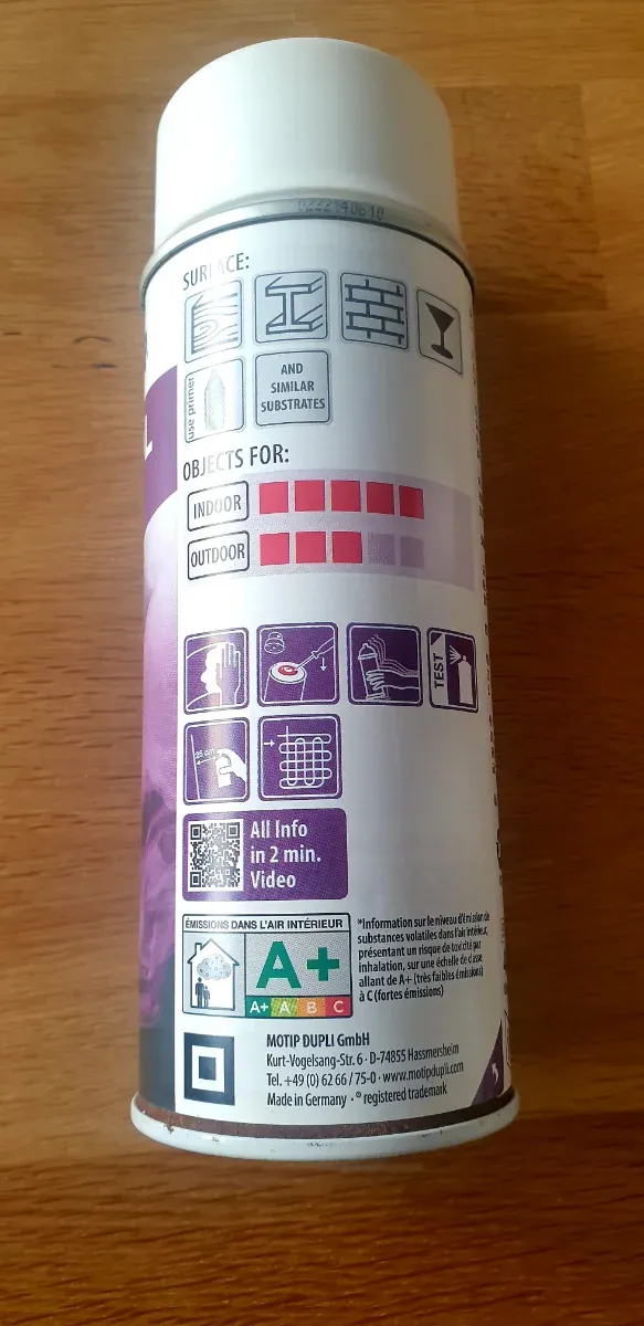 Spray Pintura Dupli-Color Art RAL 9010/ 5 botes