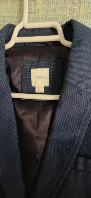 Americana Sfera Azul Gris Talla M niño