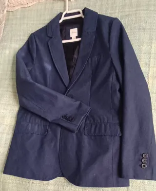 Americana Sfera Azul Gris Talla M niño