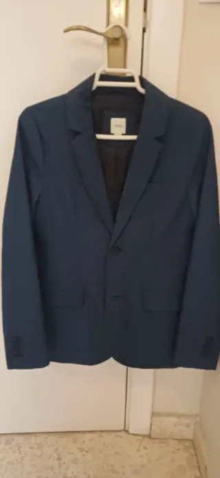 Americana Sfera Azul Gris Talla M niño