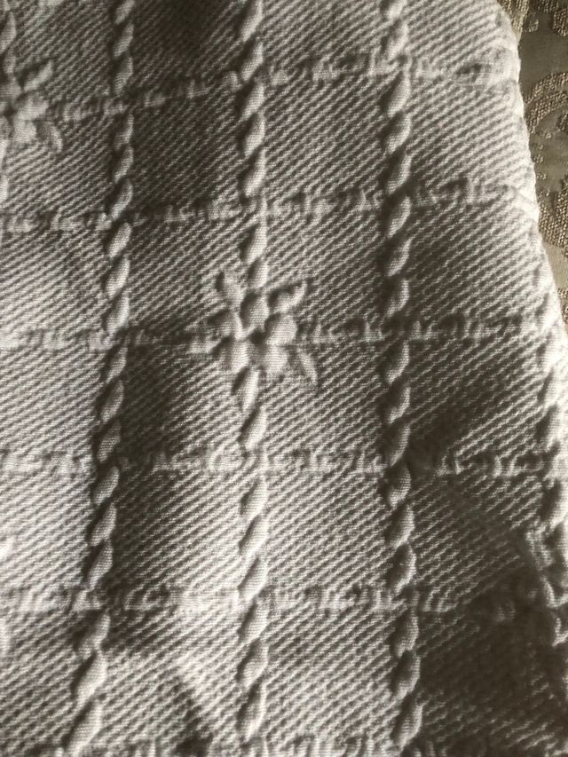 Colcha blanca algodón, para cama de 1,60x 2 metros