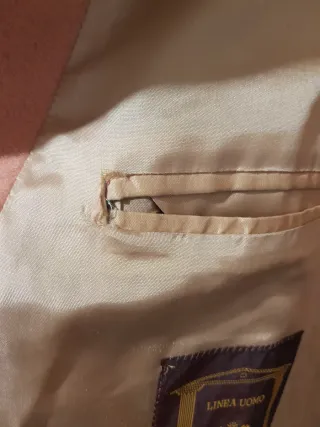 Giacca uomo 80% lana rosa