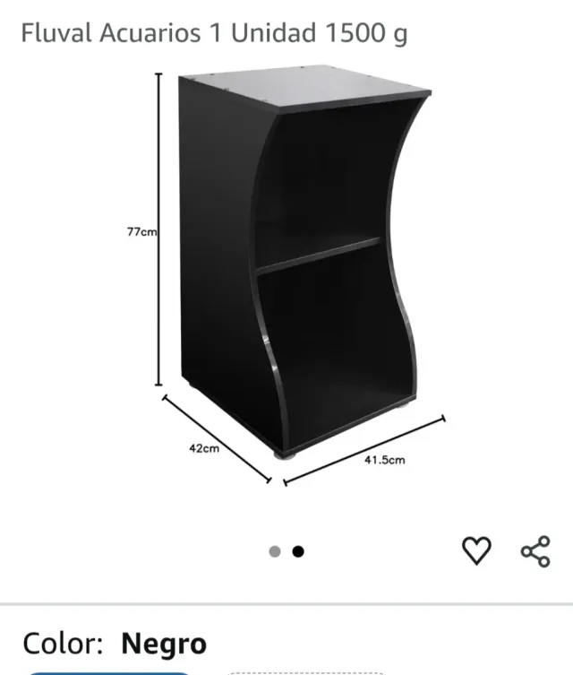 Acuario Fluval 57L con Mueble Negro