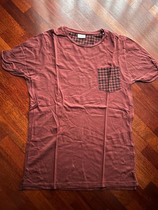 T-shirt Jack & Jones bordeaux cotone taglia S