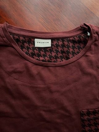 T-shirt Jack & Jones bordeaux cotone taglia S