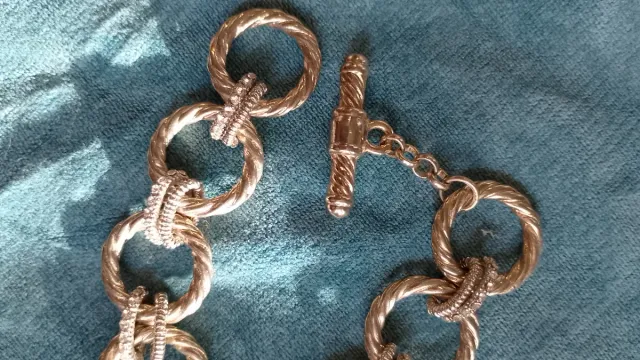 Pulsera Diseño Oro y Plata