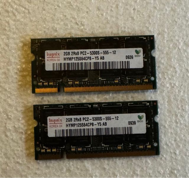 Memoria Ram pack de 2 unidades PC2 5300S DDR2-667
