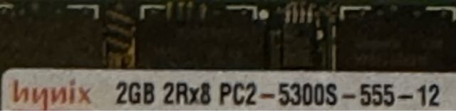 Memoria Ram pack de 2 unidades PC2 5300S DDR2-667