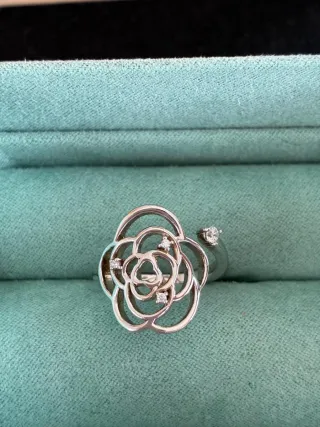 Conjunto Plata Ley Duran Exquse Flor