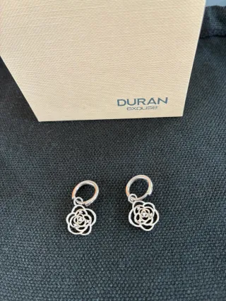 Conjunto Plata Ley Duran Exquse Flor