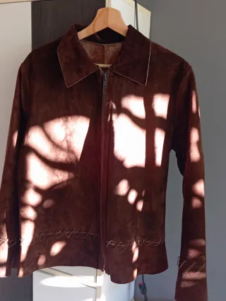 Chaqueta de Ante Marrón vintage Hecha a medida