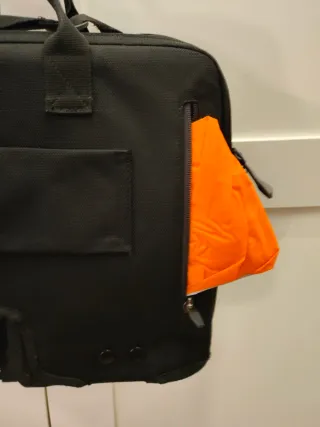 Maletín ejecutivo Brompton negro con anclaje