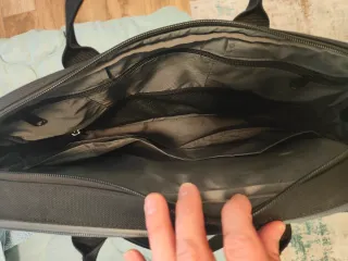 Maletín ejecutivo Brompton negro con anclaje