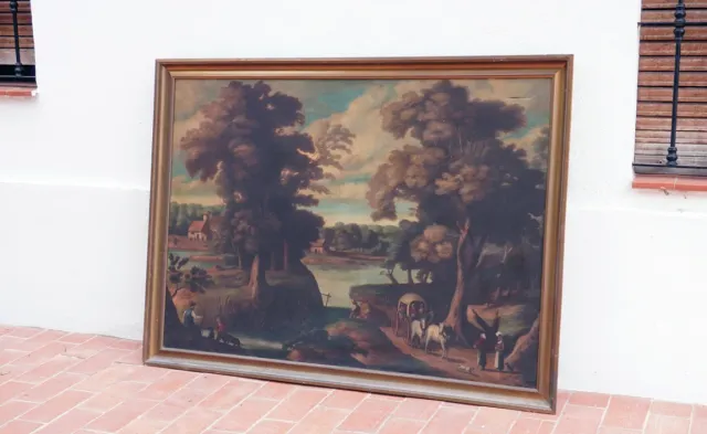 Cuadro antiguo paisaje