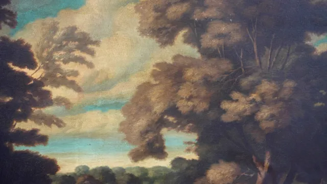 Cuadro antiguo paisaje