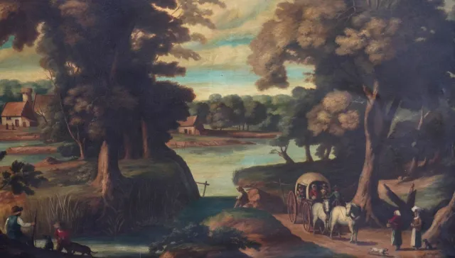 Cuadro antiguo paisaje