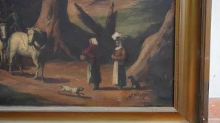 Cuadro antiguo paisaje