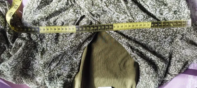 Vestido gasa estampado Springfield verde