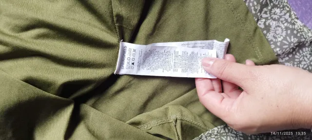 Vestido gasa estampado Springfield verde