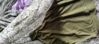 Vestido gasa estampado Springfield verde