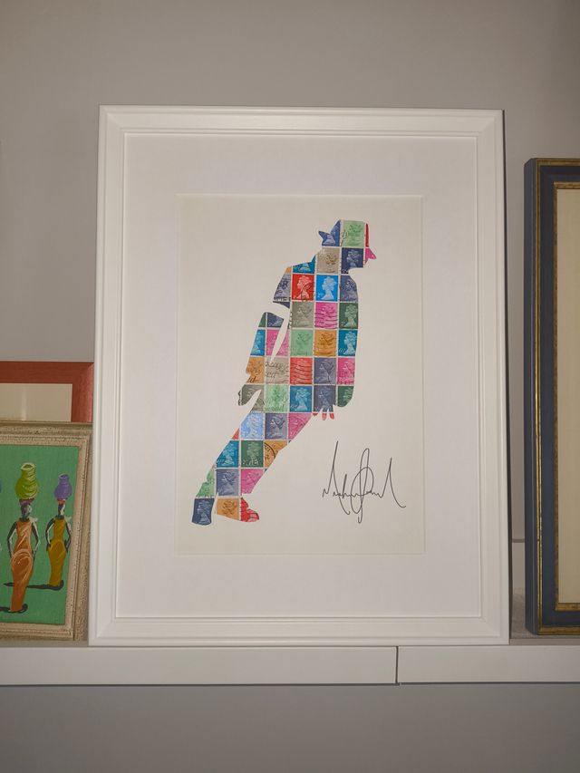 Michael Jackson Quadro moderno con Francobolli