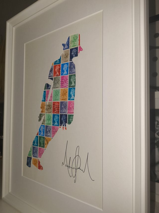 Michael Jackson Quadro moderno con Francobolli