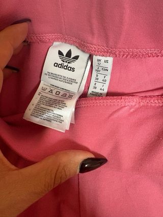 Mallas Adidas algodón 3 bandas rosa