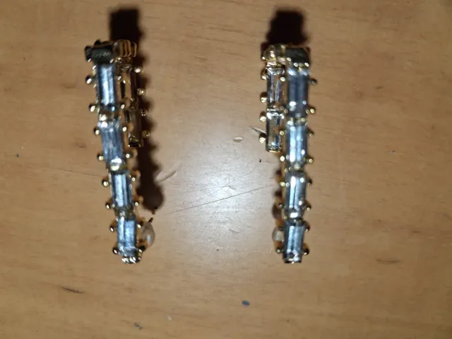 Pendientes bisutería rectangulares