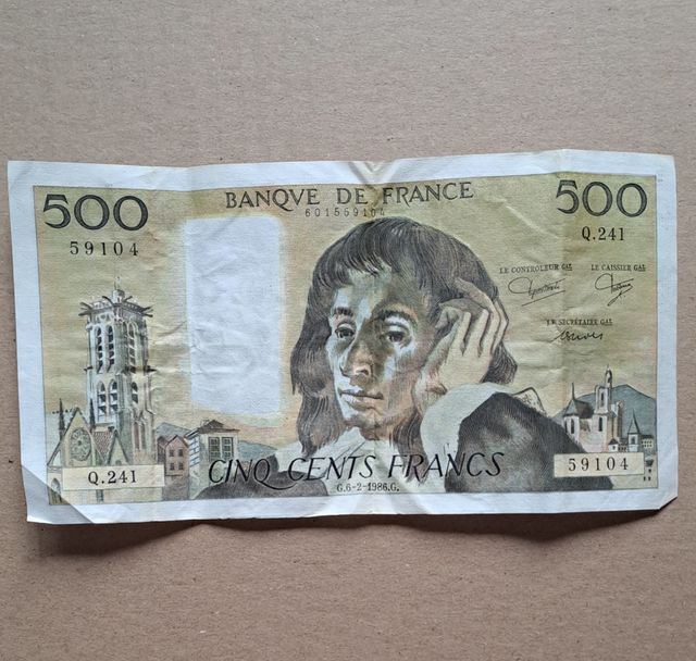 Billete 500 Francos Franceses