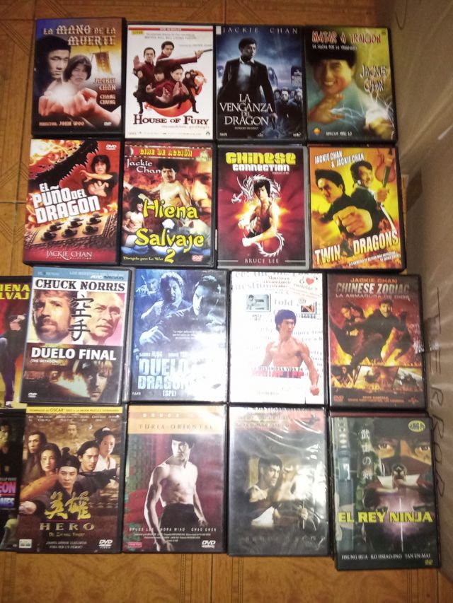 Lote 170 DVDs Cine Kung Fu Acción Fantasía