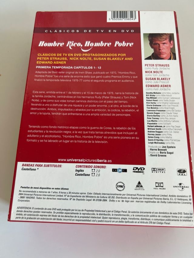 Hombre Rico, Hombre Pobre - DVD Temporada 1