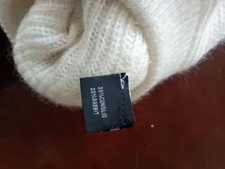 Basco donna bianco lavorato a maglia