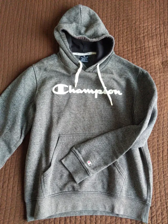 Sudadera Champion Gris Perfecto estado  Talla M