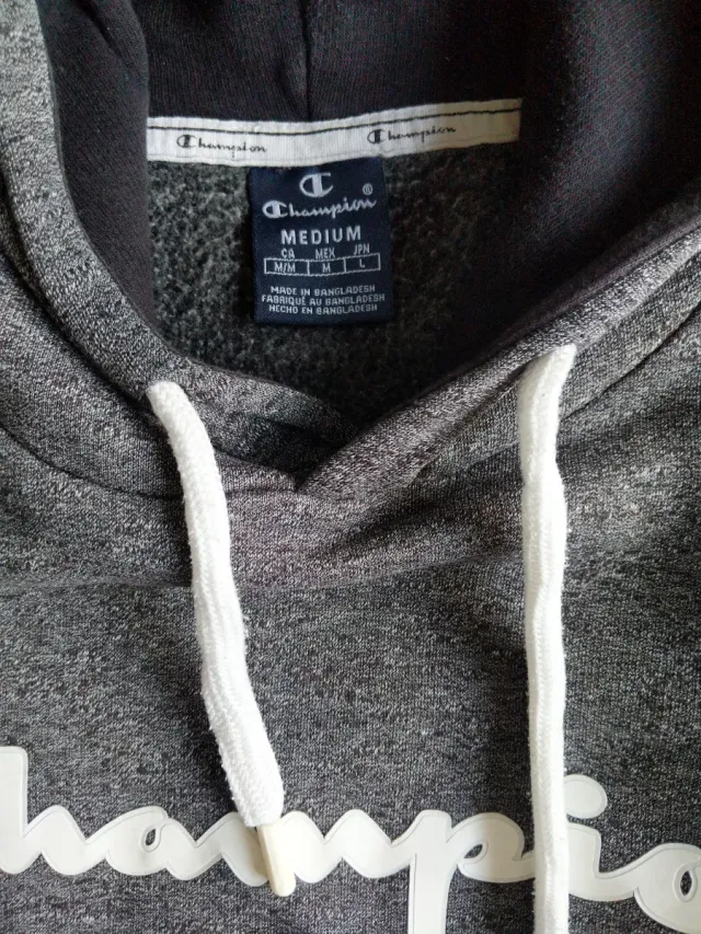 Sudadera Champion Gris Perfecto estado  Talla M