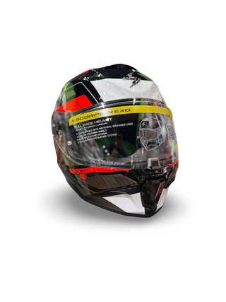 Casco integral Scorpion Exo-391 Leo – Negro Rojo