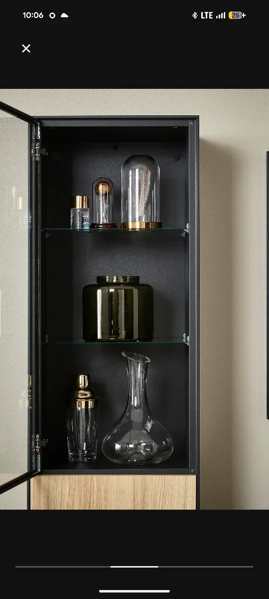 Armario Boastad Ikea Madera y Negro