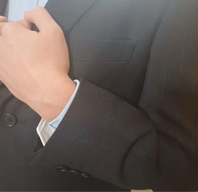 Traje de hombre negro