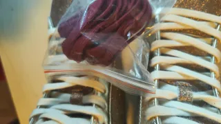 Zapatillas Scalpers Glitter Doradas y Plateadas