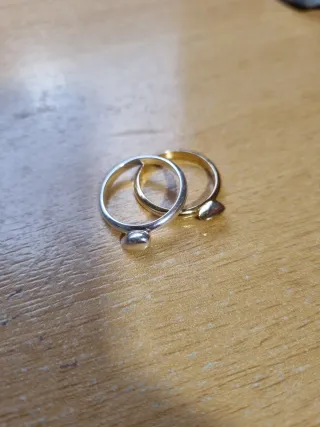 Anillo Tous Doble Dorado y Plateado